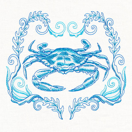 Coastal Crab Etching