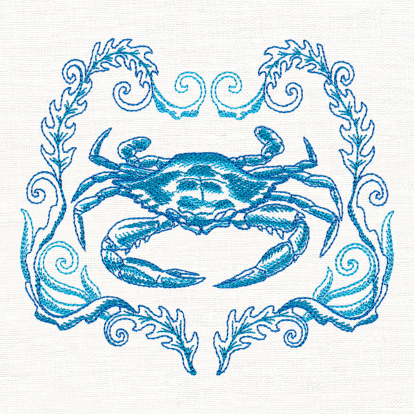 Coastal Crab Etching