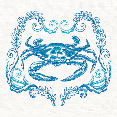 Coastal Crab Etching