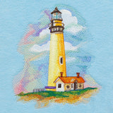Seaside Lighthouse in Watercolor