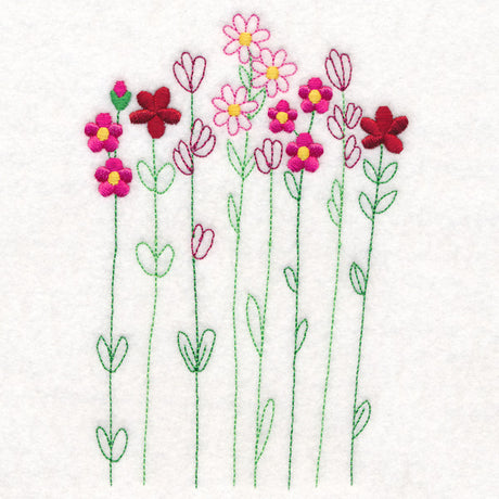 Blossoming Wildflower Stems