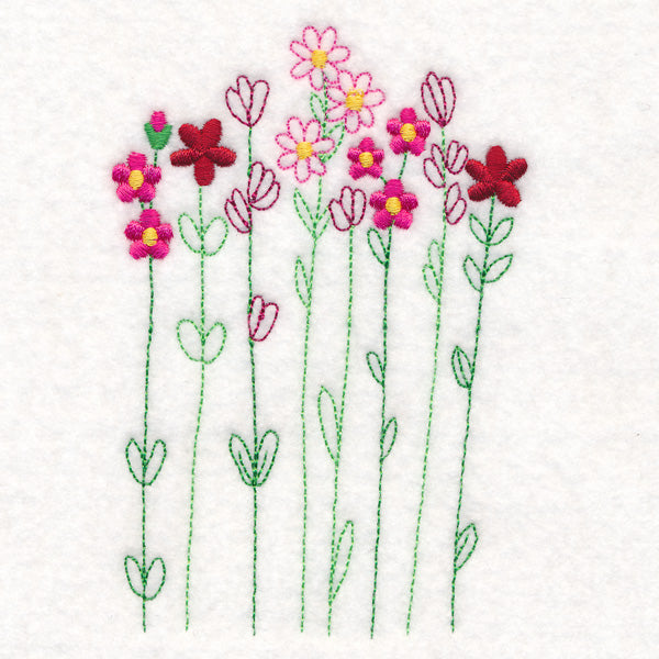 Blossoming Wildflower Stems