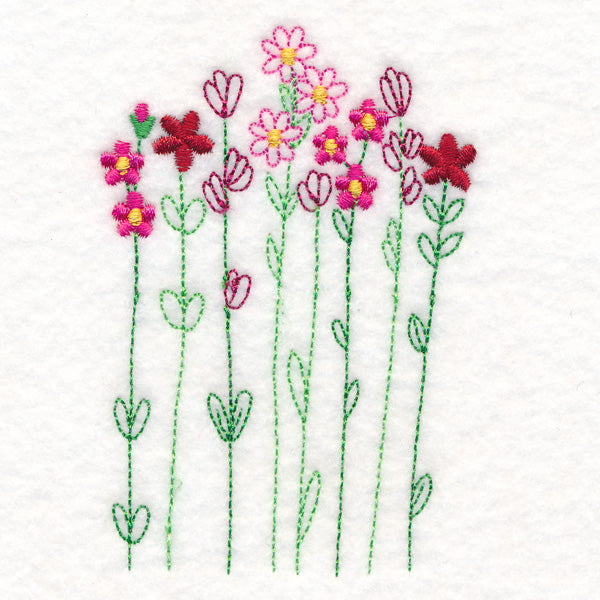 Blossoming Wildflower Stems