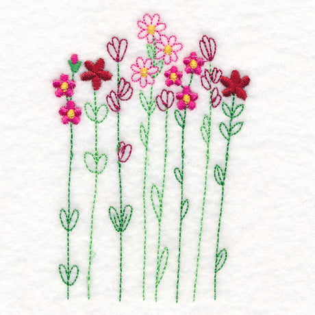 Blossoming Wildflower Stems