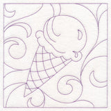 Summer Quilting - Ice Cream Cone (Double Run)