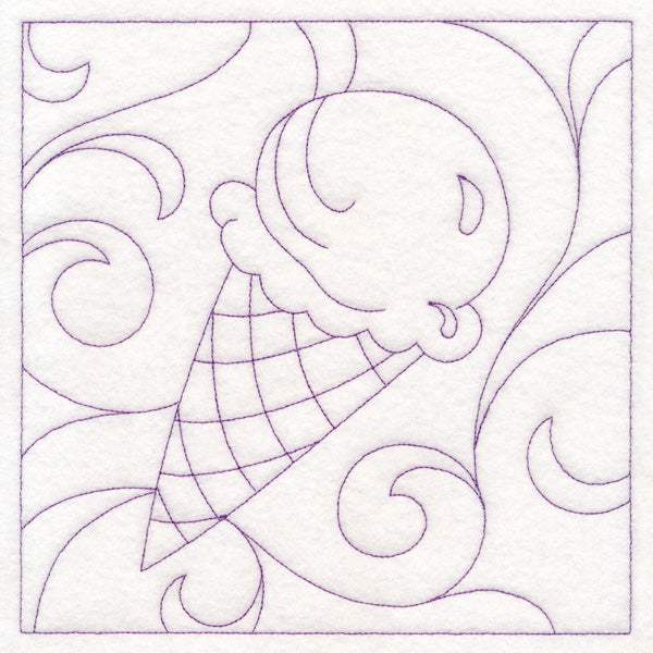 Summer Quilting - Ice Cream Cone (Double Run)