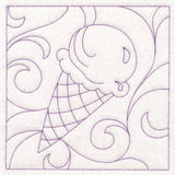 Summer Quilting - Ice Cream Cone (Double Run)