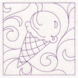 Summer Quilting - Ice Cream Cone (Double Run)