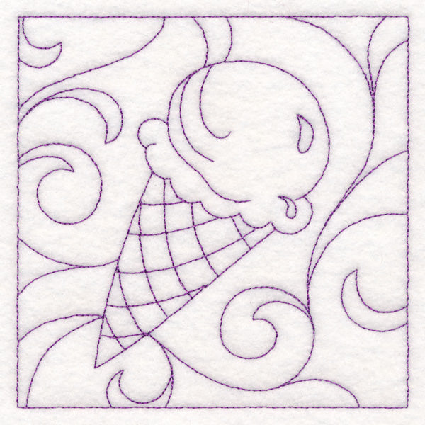 Summer Quilting - Ice Cream Cone (Double Run)