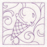 Summer Quilting - Ice Cream Cone (Double Run)