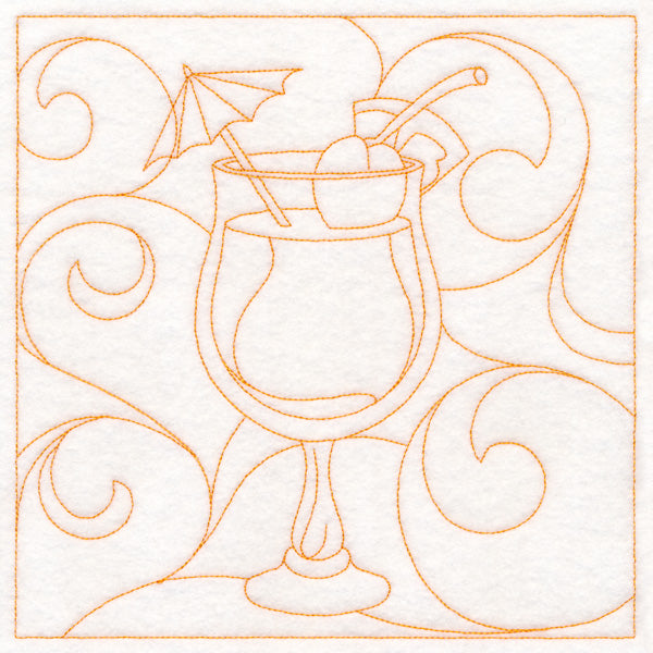 Summer Quilting - Tropical Drink (Double Run)