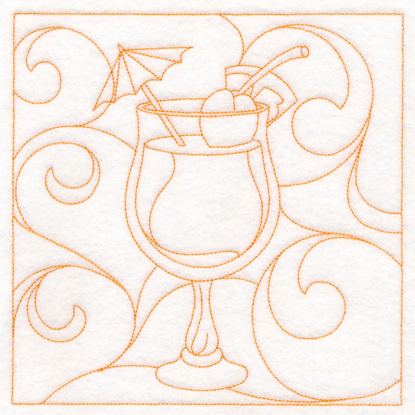 Summer Quilting - Tropical Drink (Double Run)