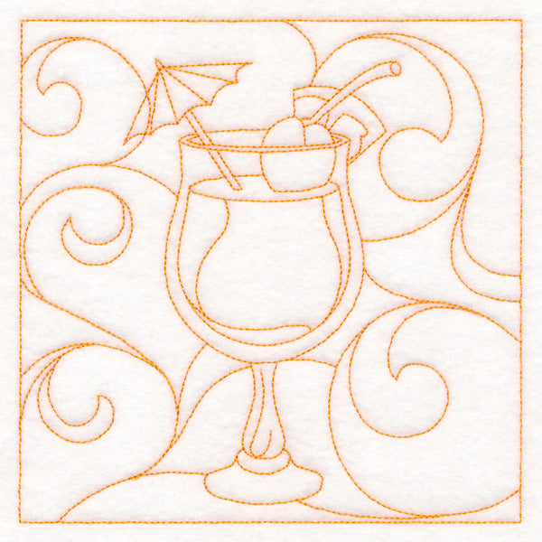 Summer Quilting - Tropical Drink (Double Run)