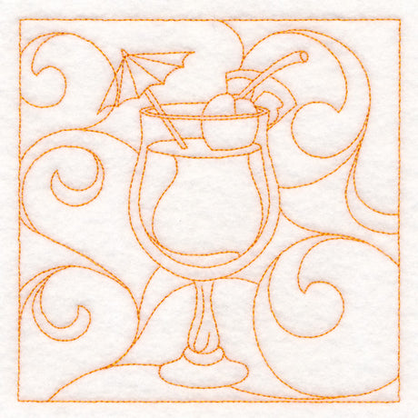 Summer Quilting - Tropical Drink (Double Run)