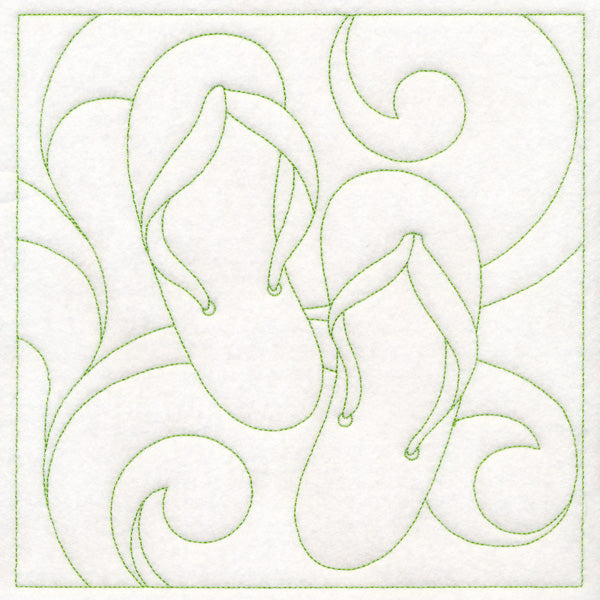 Summer Quilting - Flip-Flops (Double Run)