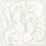 Summer Quilting - Flip-Flops (Double Run)