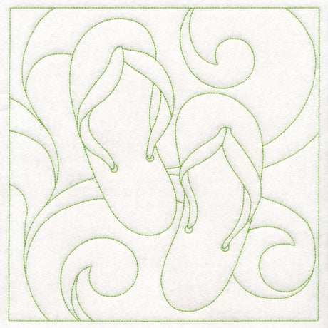 Summer Quilting - Flip-Flops (Double Run)