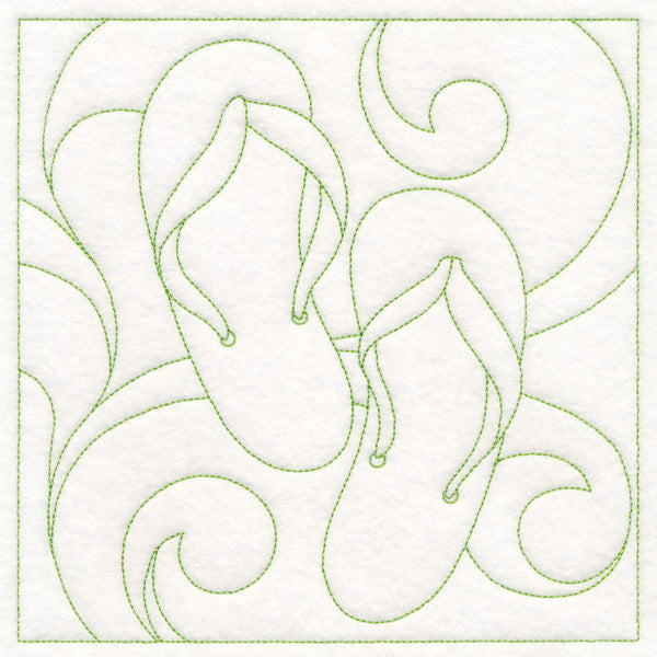 Summer Quilting - Flip-Flops (Double Run)