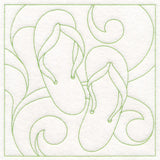 Summer Quilting - Flip-Flops (Double Run)