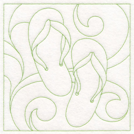 Summer Quilting - Flip-Flops (Double Run)