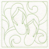 Summer Quilting - Flip-Flops (Double Run)