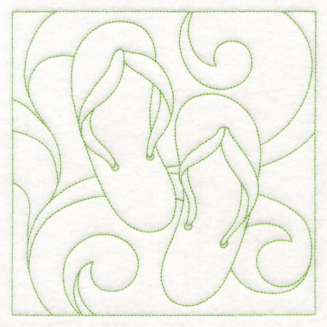 Summer Quilting - Flip-Flops (Double Run)