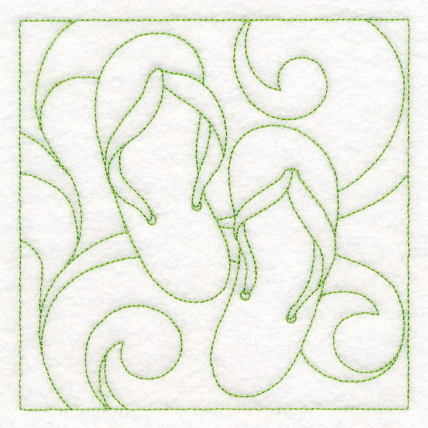 Summer Quilting - Flip-Flops (Double Run)