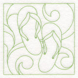 Summer Quilting - Flip-Flops (Double Run)