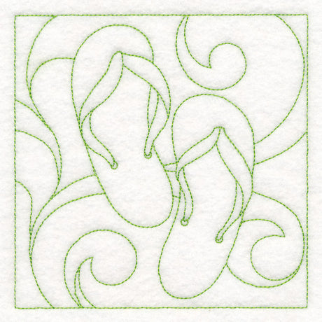 Summer Quilting - Flip-Flops (Double Run)
