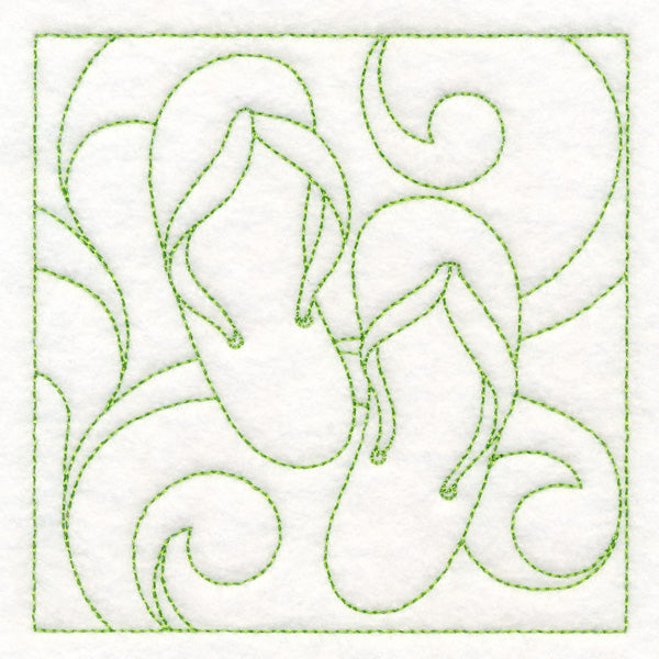 Summer Quilting - Flip-Flops (Double Run)