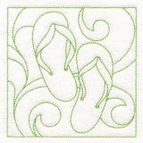 Summer Quilting - Flip-Flops (Double Run)