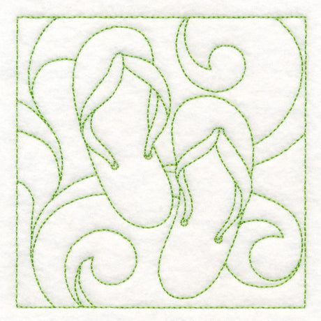 Summer Quilting - Flip-Flops (Double Run)