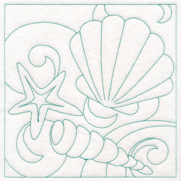 Summer Quilting - Seashells (Double Run)