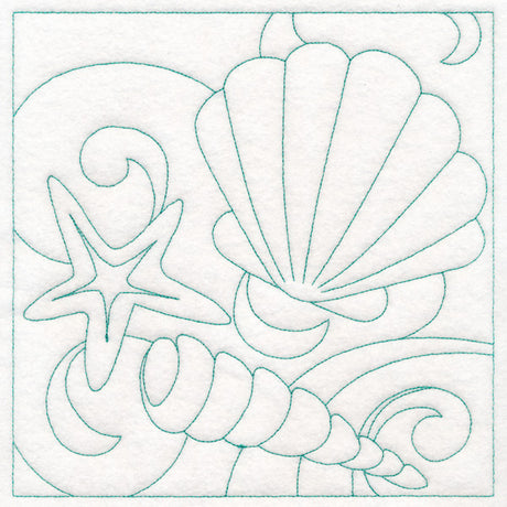 Summer Quilting - Seashells (Double Run)
