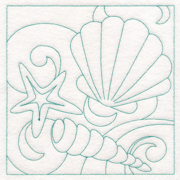Summer Quilting - Seashells (Double Run)