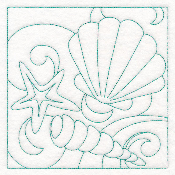 Summer Quilting - Seashells (Double Run)