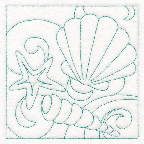 Summer Quilting - Seashells (Double Run)