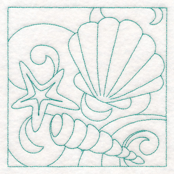 Summer Quilting - Seashells (Double Run)
