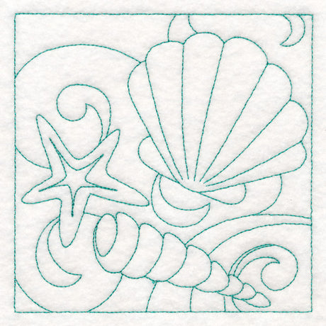 Summer Quilting - Seashells (Double Run)