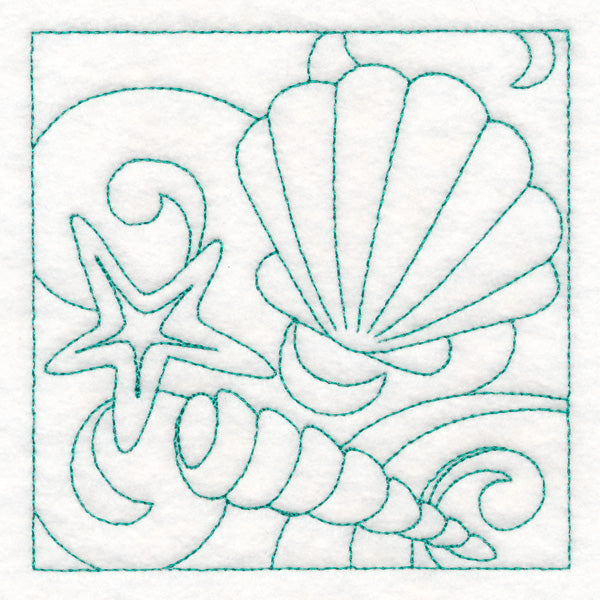 Summer Quilting - Seashells (Double Run)
