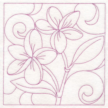 Summer Quilting - Frangipani (Double Run)