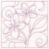 Summer Quilting - Frangipani (Double Run)