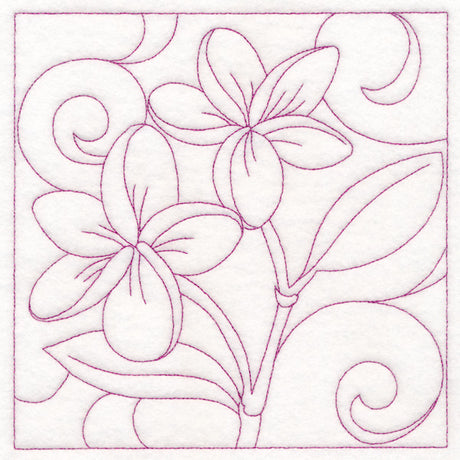 Summer Quilting - Frangipani (Double Run)