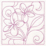 Summer Quilting - Frangipani (Double Run)