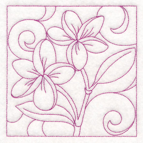 Summer Quilting - Frangipani (Double Run)