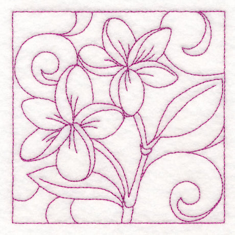 Summer Quilting - Frangipani (Double Run)