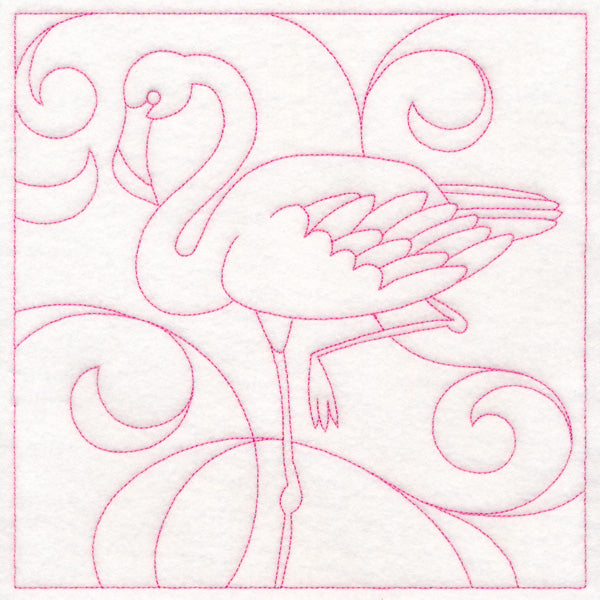 Summer Quilting - Flamingo (Double Run)