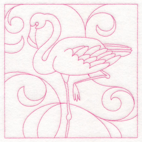 Summer Quilting - Flamingo (Double Run)