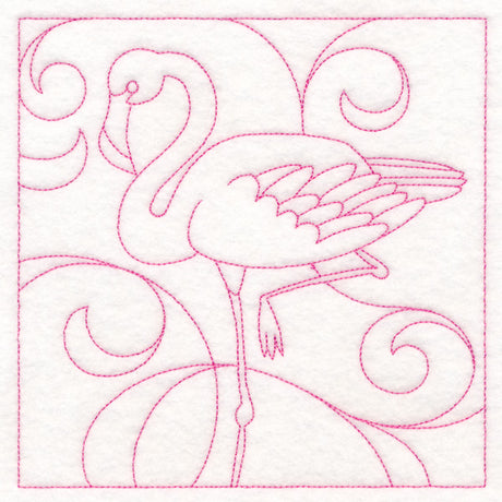 Summer Quilting - Flamingo (Double Run)