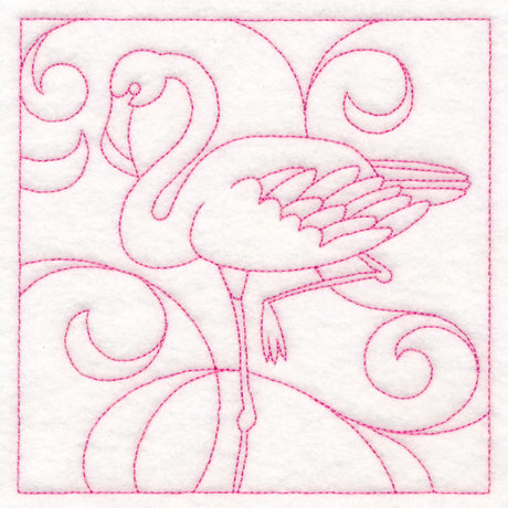 Summer Quilting - Flamingo (Double Run)